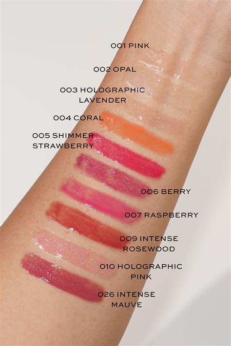 dior lipgloss swatches|dior lip glow shades.